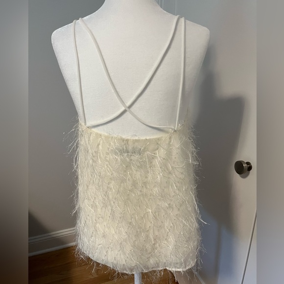 On Twelfth shimmer top, color is ivory. Size S. - Picture 3 of 7